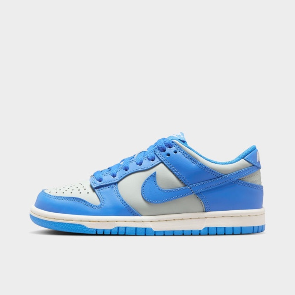 Sz 6.5 Youth  girls NIKE DUNK LOW GS LIGHT SILVER / LIGHT BLUE - SAIL sneakers